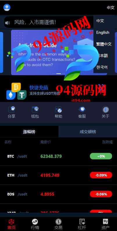 图片[2]-全新UI五种语言外汇投资理财|微盘系统|出海版理财系统|虚拟币USDT充值-94源码网