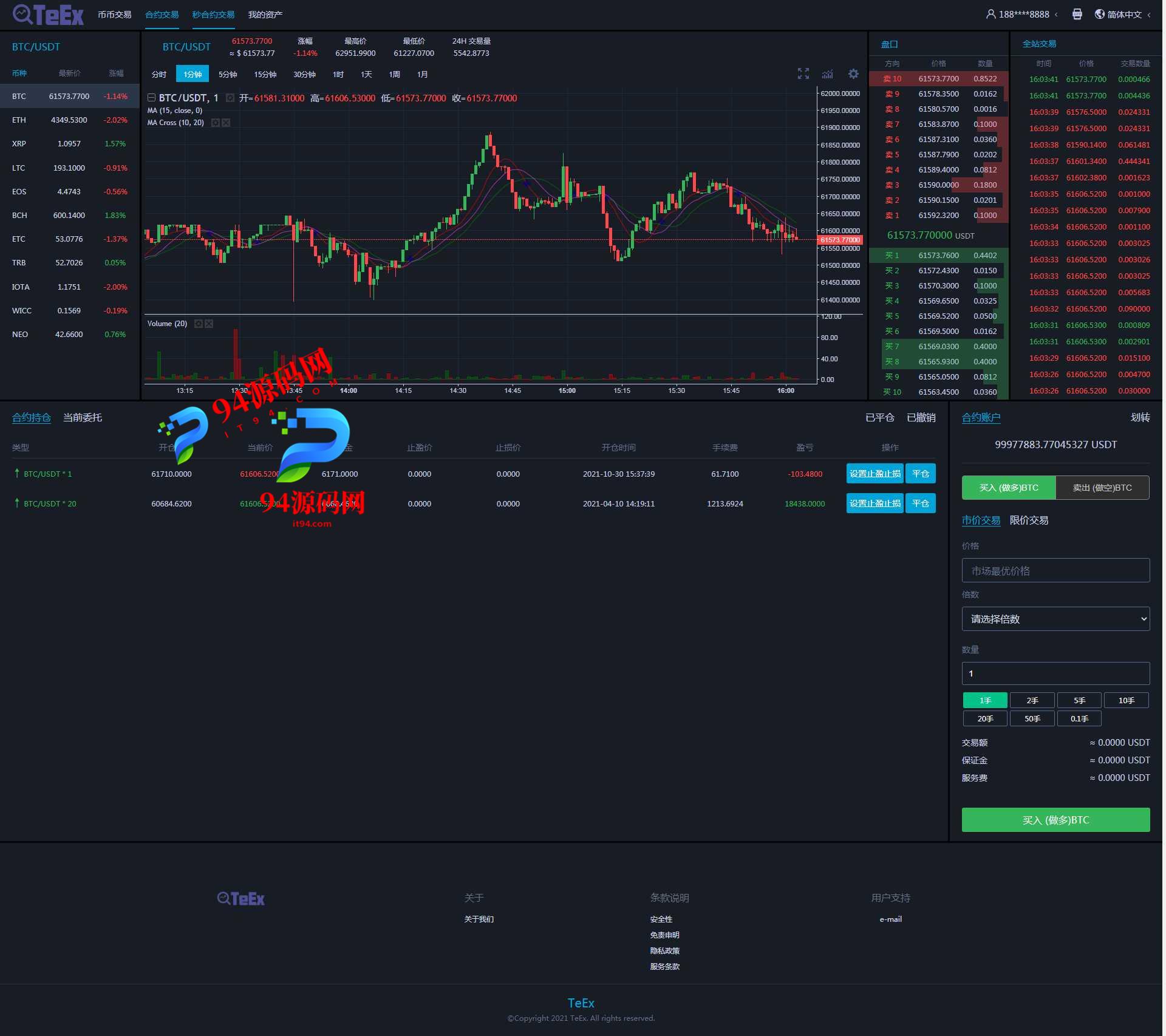 图片[11]-TeEx多语言交易所|USDT秒合约|杠杆_C2C法币交易_vue前端全开源-94源码网