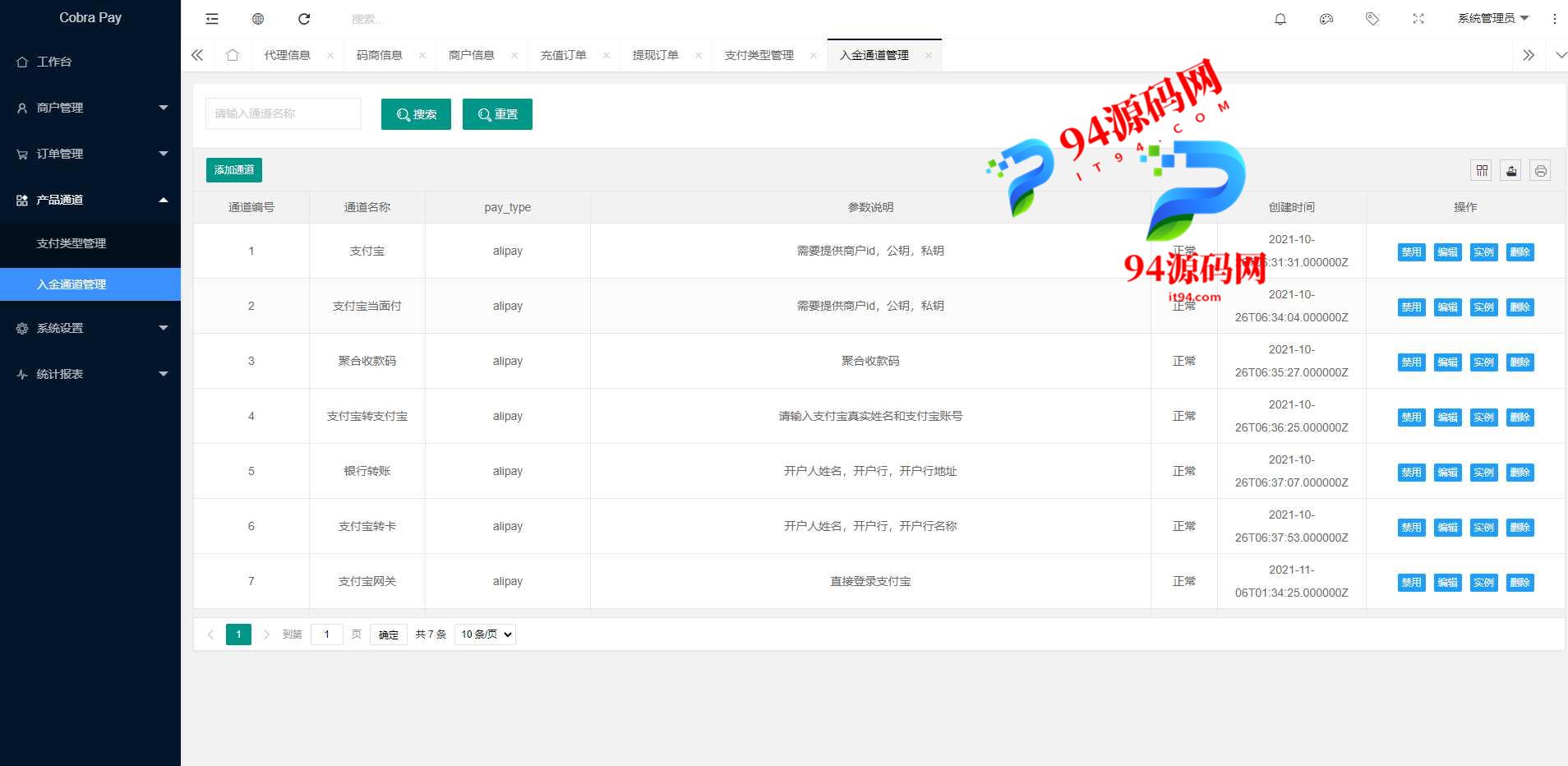 图片[7]-Cobrapay全新聚合支付系统|四方支付|码商系统|免签支付系统-94源码网